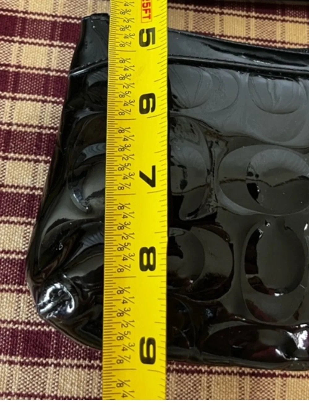 Coach embossed Patent Leather Wristlet